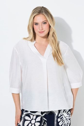 Moda za polnejše Bluza 3/4 rukava šireg kroja plus velikost, xxl, Ulla Popken in Johann Popken (JP1880)