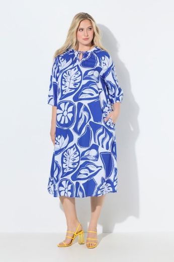 Moda za polnejše Haljina midi 3/4 rukava plus velikost, xxl, Ulla Popken in Johann Popken (JP1880)