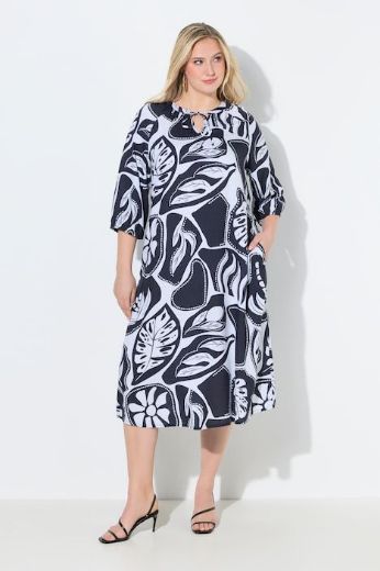 Moda za polnejše Haljina midi 3/4 rukava plus velikost, xxl, Ulla Popken in Johann Popken (JP1880)