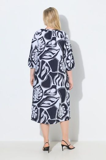 Moda za polnejše Haljina midi 3/4 rukava plus velikost, xxl, Ulla Popken in Johann Popken (JP1880)