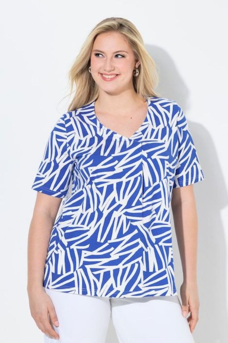 Moda za polnejše Majica kratkih rukava A kroja plus velikost, xxl, Ulla Popken in Johann Popken (JP1880)