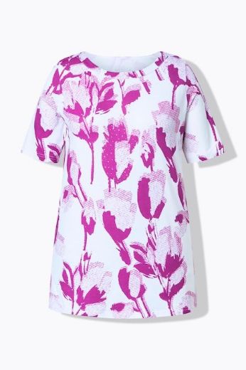 Moda za polnejše Majica kratkih rukava pamučna plus velikost, xxl, Ulla Popken in Johann Popken (JP1880)