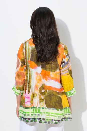 Moda za polnejše Bluza 3/4 rukava od satena plus velikost, xxl, Ulla Popken in Johann Popken (JP1880)