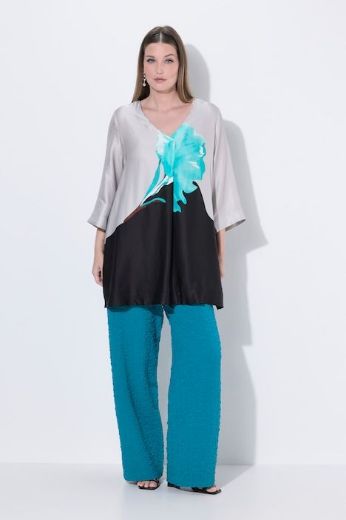 Moda za polnejše Bluza 3/4 rukava od satena plus velikost, xxl, Ulla Popken in Johann Popken (JP1880)