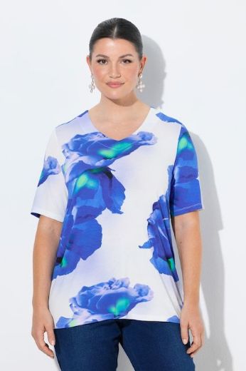 Moda za polnejše Majica kratkih rukava V izreza plus velikost, xxl, Ulla Popken in Johann Popken (JP1880)