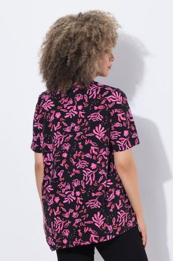 Moda za polnejše Majica kratkih rukava V izreza plus velikost, xxl, Ulla Popken in Johann Popken (JP1880)