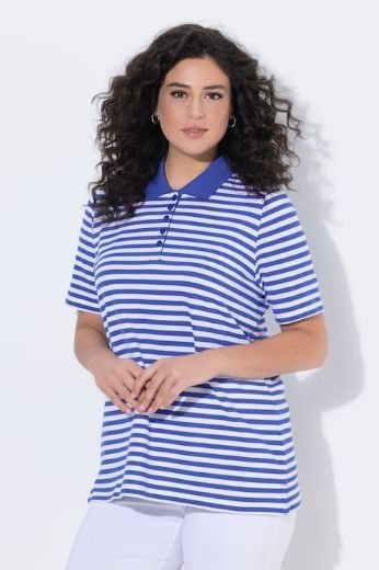 Moda za polnejše Majica polo kratkih rukava pamučna plus velikost, xxl, Ulla Popken in Johann Popken (JP1880)