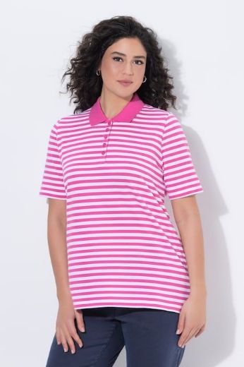 Moda za polnejše Majica polo kratkih rukava pamučna plus velikost, xxl, Ulla Popken in Johann Popken (JP1880)