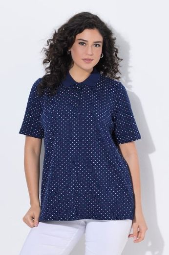Moda za polnejše Majica polo kratkih rukava pamučna plus velikost, xxl, Ulla Popken in Johann Popken (JP1880)
