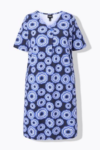 Moda za polnejše Haljina kratkih rukava V izreza plus velikost, xxl, Ulla Popken in Johann Popken (JP1880)