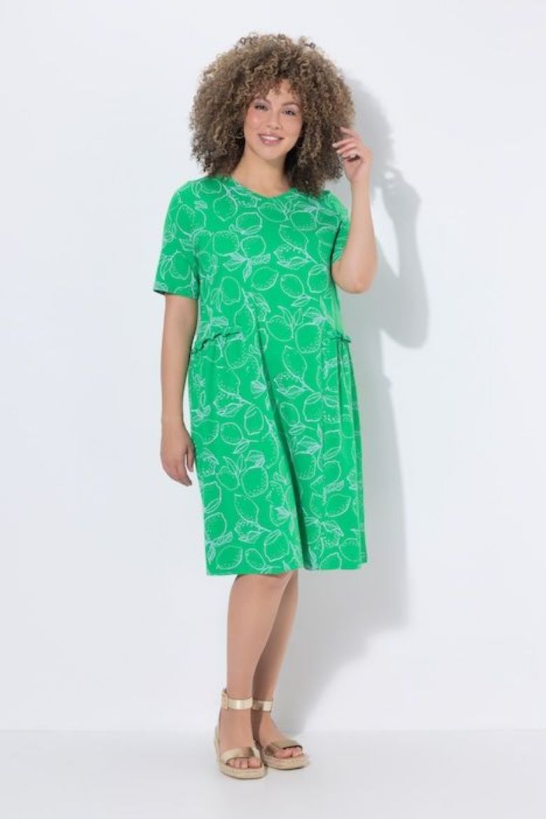 Moda za polnejše Haljina kratkih rukava plus velikost, xxl, Ulla Popken in Johann Popken (JP1880)