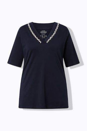 Moda za polnejše Majica kratkih rukava pamučna plus velikost, xxl, Ulla Popken in Johann Popken (JP1880)