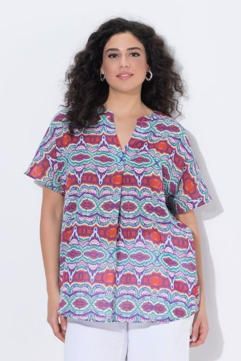 Moda za polnejše Bluza kratkih rukava plus velikost, xxl, Ulla Popken in Johann Popken (JP1880)