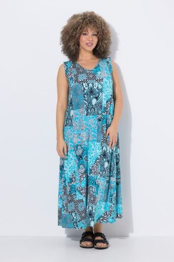 Moda za polnejše Haljina maxi bez rukava A kroja plus velikost, xxl, Ulla Popken in Johann Popken (JP1880)