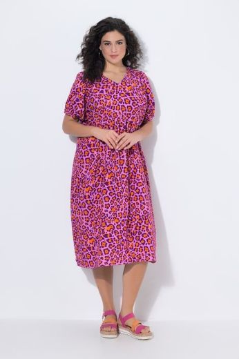 Moda za polnejše Haljina kratkih rukava od muslina plus velikost, xxl, Ulla Popken in Johann Popken (JP1880)