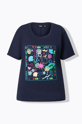 Moda za polnejše Majica kratkih rukava dužeg kroja plus velikost, xxl, Ulla Popken in Johann Popken (JP1880)