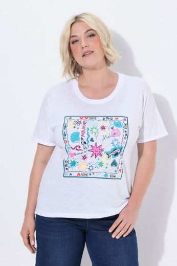Moda za polnejše Majica kratkih rukava dužeg kroja plus velikost, xxl, Ulla Popken in Johann Popken (JP1880)