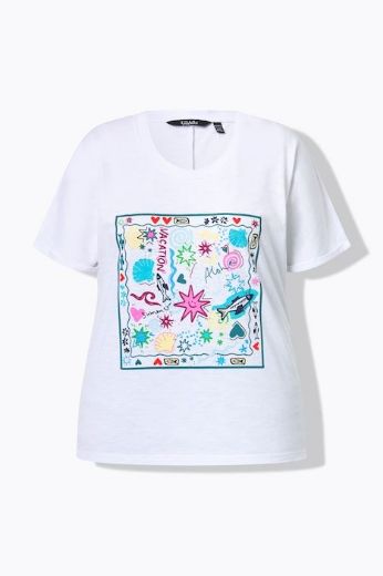 Moda za polnejše Majica kratkih rukava dužeg kroja plus velikost, xxl, Ulla Popken in Johann Popken (JP1880)