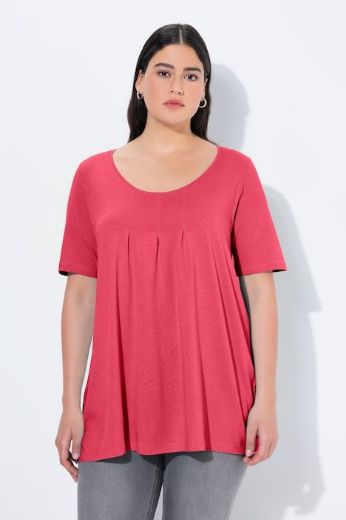 Moda za polnejše Majica s naborima duži model plus velikost, xxl, Ulla Popken in Johann Popken (JP1880)