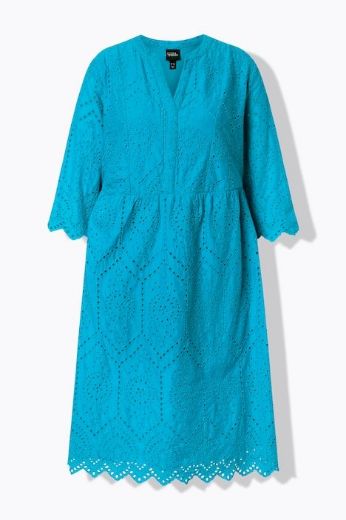 Moda za polnejše Haljina midi A kroja 3/4 rukavi plus velikost, xxl, Ulla Popken in Johann Popken (JP1880)