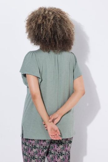 Moda za polnejše Majica s vezanjem na ovratniku plus velikost, xxl, Ulla Popken in Johann Popken (JP1880)