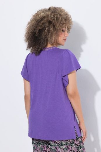 Moda za polnejše Majica s vezanjem na ovratniku plus velikost, xxl, Ulla Popken in Johann Popken (JP1880)