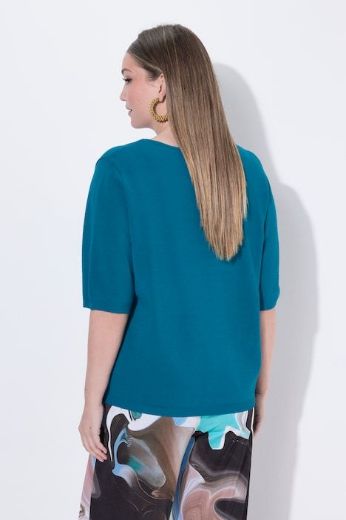 Moda za polnejše Pulover polu rukava V ovratnika plus velikost, xxl, Ulla Popken in Johann Popken (JP1880)