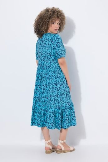 Moda za polnejše Haljina midi A kroja na volane plus velikost, xxl, Ulla Popken in Johann Popken (JP1880)