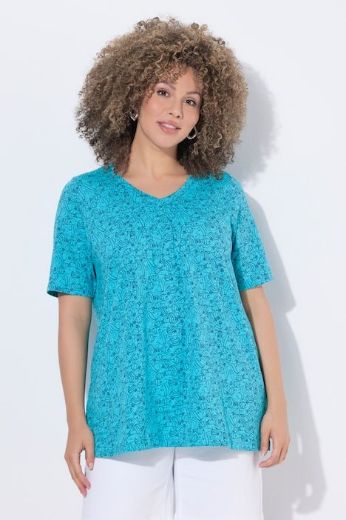 Moda za polnejše Majica kratkih rukava V ovratnika plus velikost, xxl, Ulla Popken in Johann Popken (JP1880)