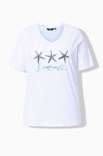 Moda za polnejše Majica kratkih rukava V ovratnika plus velikost, xxl, Ulla Popken in Johann Popken (JP1880)