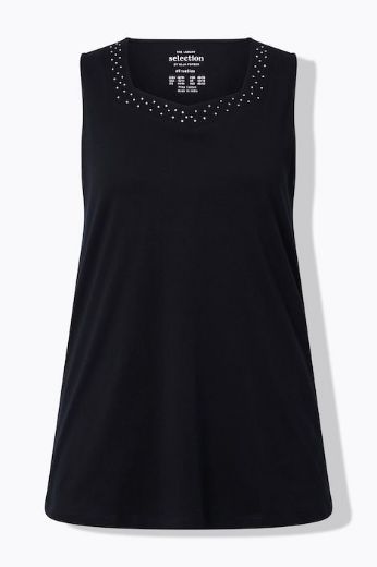 Moda za polnejše Majica bez rukava A kroja plus velikost, xxl, Ulla Popken in Johann Popken (JP1880)