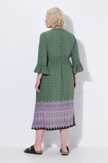 Moda za polnejše Haljina midi 3/4 rukava a kroja plus velikost, xxl, Ulla Popken in Johann Popken (JP1880)