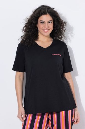 Moda za polnejše Majica kratkih rukava V izreza plus velikost, xxl, Ulla Popken in Johann Popken (JP1880)