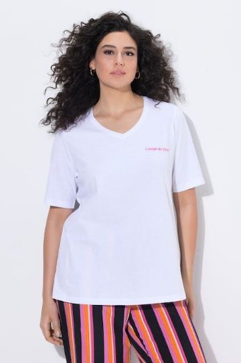 Moda za polnejše Majica kratkih rukava V izreza plus velikost, xxl, Ulla Popken in Johann Popken (JP1880)