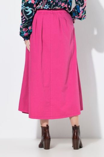 Moda za polnejše Suknja traper duži model na kopčanje plus velikost, xxl, Ulla Popken in Johann Popken (JP1880)