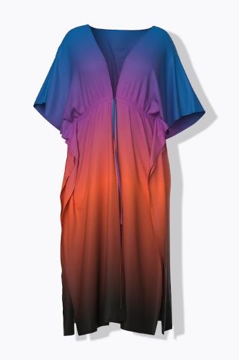 Moda za polnejše Kaftan kratkih rukava V ovratnika plus velikost, xxl, Ulla Popken in Johann Popken (JP1880)