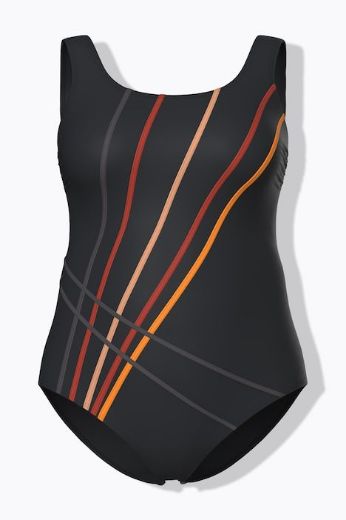 Moda za polnejše Kupaći kostim jednodijelni mekanih košarica plus velikost, xxl, Ulla Popken in Johann Popken (JP1880)