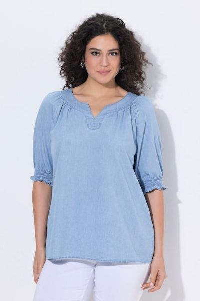 Slika Bluza kratkih rukava traper izgleda