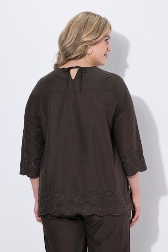 Moda za polnejše Bluza 3/4 rukava pamučna plus velikost, xxl, Ulla Popken in Johann Popken (JP1880)