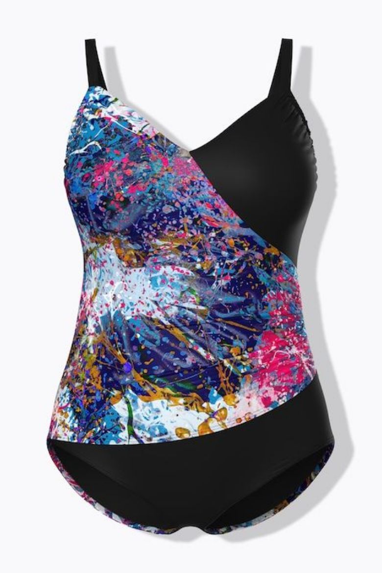 Moda za polnejše Kupaći kostim jednodijelni mekanih košarica plus velikost, xxl, Ulla Popken in Johann Popken (JP1880)