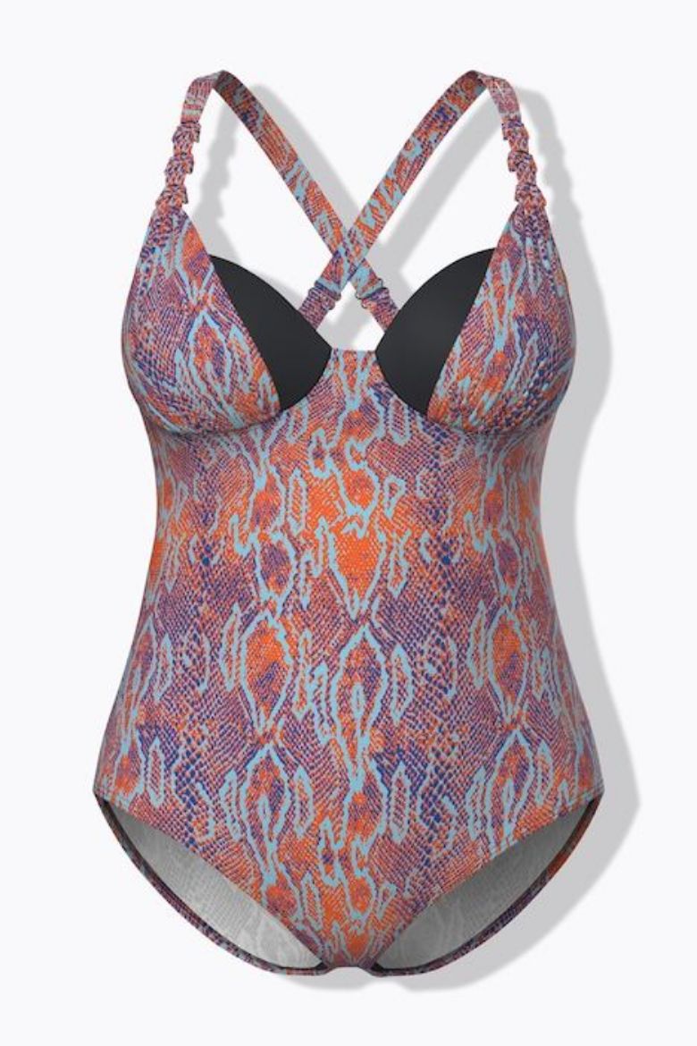 Moda za polnejše Kupaći kostim jednodijelni mekanih košarica plus velikost, xxl, Ulla Popken in Johann Popken (JP1880)