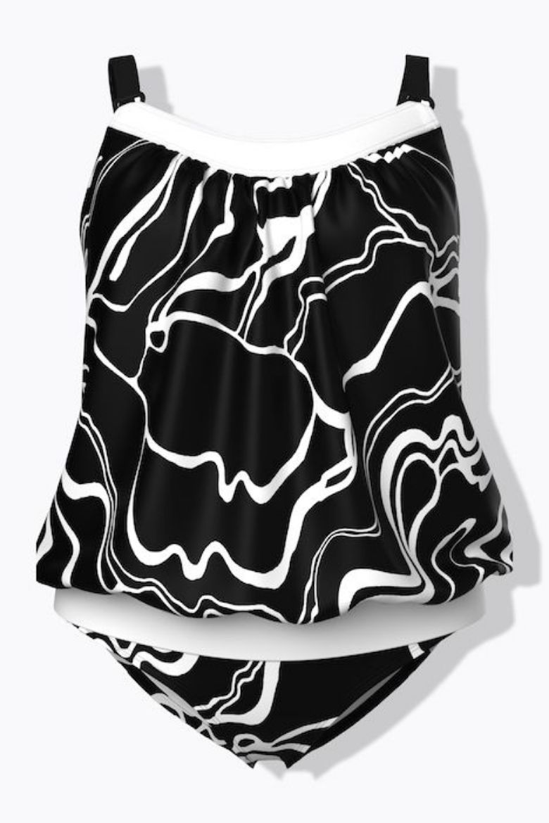 Moda za polnejše Kupaći kostim tankini mekanih košarica plus velikost, xxl, Ulla Popken in Johann Popken (JP1880)