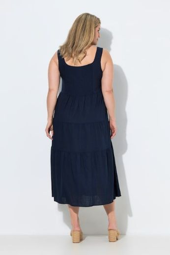 Moda za polnejše Haljina bez rukava A kroja podesivih naramenica lanena plus velikost, xxl, Ulla Popken in Johann Popken (JP1880)