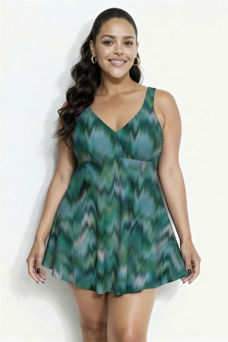 Moda za polnejše Kupaći kostim haljina mekanih košarica plus velikost, xxl, Ulla Popken in Johann Popken (JP1880)