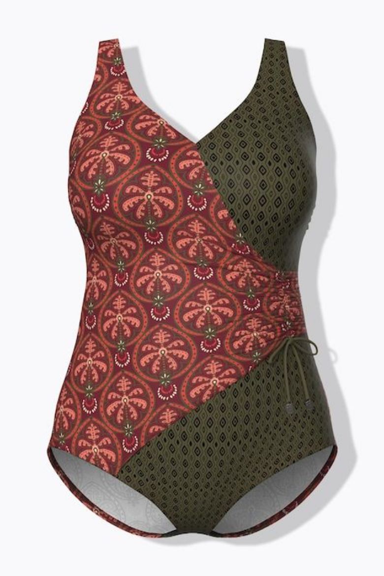 Moda za polnejše Kupaći kostim jednodijelni mekanih košarica plus velikost, xxl, Ulla Popken in Johann Popken (JP1880)