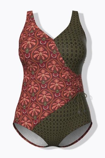 Moda za polnejše Kupaći kostim jednodijelni mekanih košarica plus velikost, xxl, Ulla Popken in Johann Popken (JP1880)