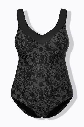 Moda za polnejše Kupaći kostim jednodijelni mekanih košarica plus velikost, xxl, Ulla Popken in Johann Popken (JP1880)