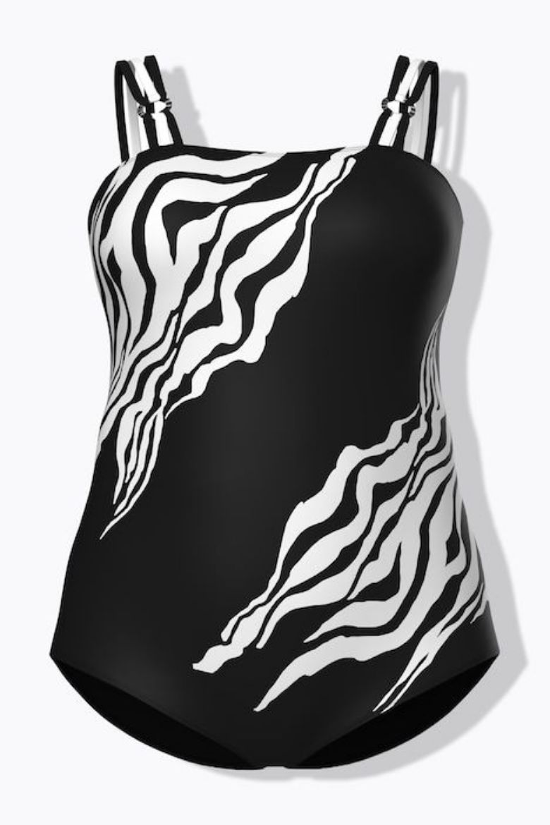 Moda za polnejše Kupaći kostim jednodijelni mekanih košarica plus velikost, xxl, Ulla Popken in Johann Popken (JP1880)