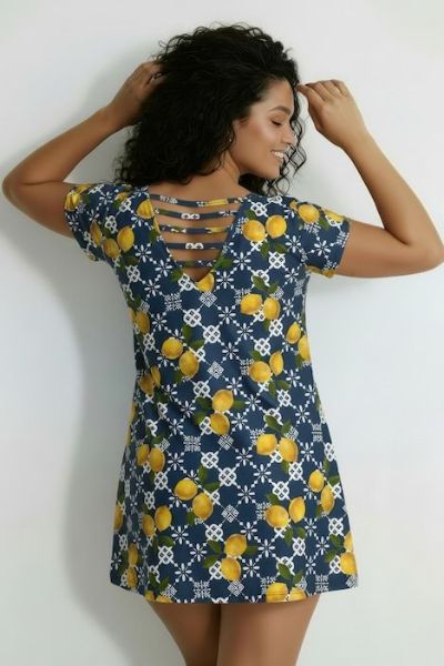 Slika Haljina kratkih rukava A kroja