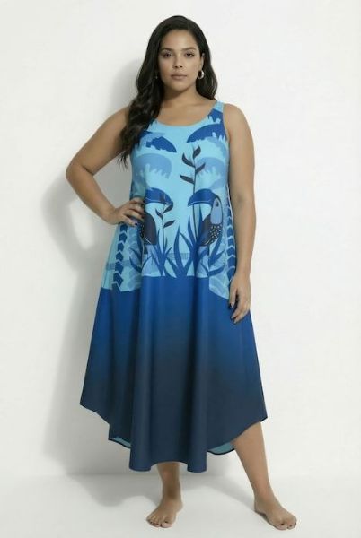 Slika Haljina midi bez rukava A kroja